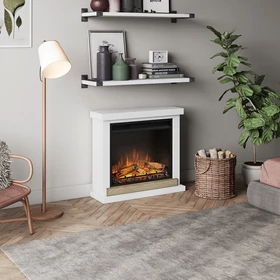 Kép 3/6 - TAGU Hagen Fehér Elektromos Kandalló Szett FM469-WH1-23PF1A