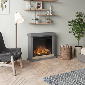Kép 3/8 - TAGU Hagen Szürke Elektromos Kandalló Szett FM469-GR3-23PF1A