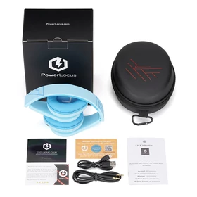 Kép 5/6 - PowerLocus P2 Kids Kék Bluetooth Gyermekfejhallgató