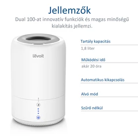 Kép 6/13 - Levoit Párásító és Illóolaj Diffúzor Dual 100