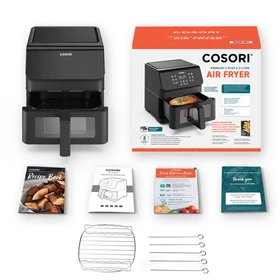 Kép 2/9 - Cosori Premium II Plus 6,2 literes Forrólevegős Sütő, fekete