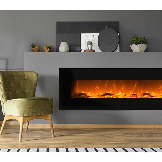 Glow Fire Mars XL Fekete 182 cm Fali Elektromos Kandalló 190109