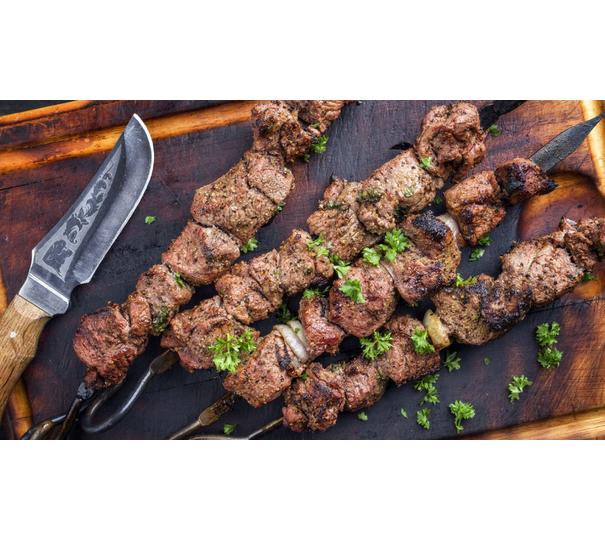 Bárány shawarma nyárs