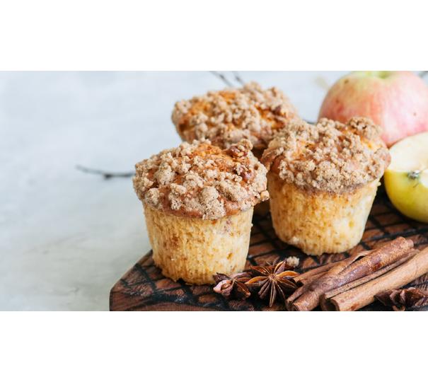 Morzsás kávés muffin